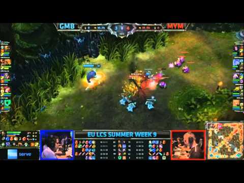 Gambit Gaming (GMB) vs Meet Your Makers (MYM) ||  EU LCS Summer 2013 W9D1|| Full Game