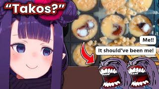 Takos get envious when Ina is about to eat the lucky tako