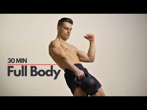 30 Minute Full Body Kettlebell Workout | Build Strength & Burn Fat FAST