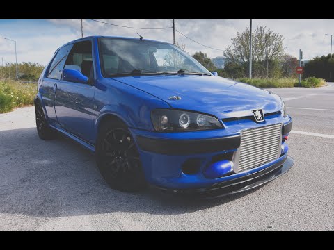 400HP TURBO Peugeot 106 Rallye  - Crazy Accelerations