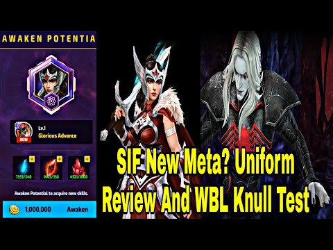 Sif New Uniform Review And WBL Knull Clear With Normal Build Sif - Marvel Future Fight