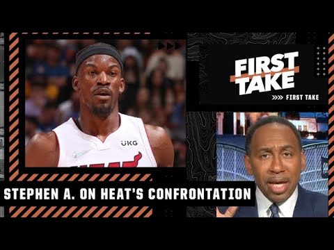 Stephen A. reacts to the Heat’s confrontation between Jimmy Butler & Udonis Haslem | First Take