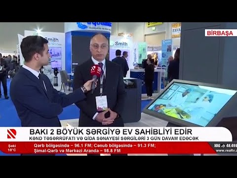 Beynəlxalq sərgidə Qoşqar Təhməzli AQTA-nın stendi haqqında məlumat verib