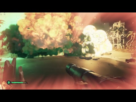 Solo Sloop STEALS Fort of Fortune with INSANE Mega Keg Chain Reaction | Sea of Thieves