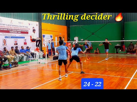 DHILEEPAN \ BALASHRI vs RIDHUVARSHINI \ ROHIT | XD - R16 | TAMILNADU senior ranking 2023 - NAMAKKAL