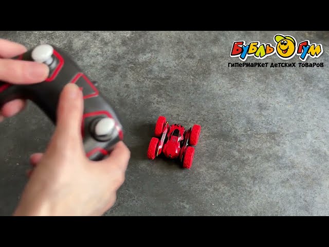 Автомобиль-перевертыш 4WD р/у трюковой красный - видео