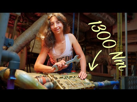 ENGINE ROOM Tour of our Huge Historic SAILING SHIP! EP9