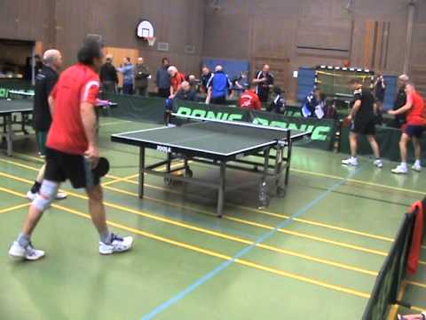 TT Bezirksmeisterschaften Senioren Ü 50 2015 Greuther Fuerth  5Fietz Volkert vs Gottinger Ufert 2