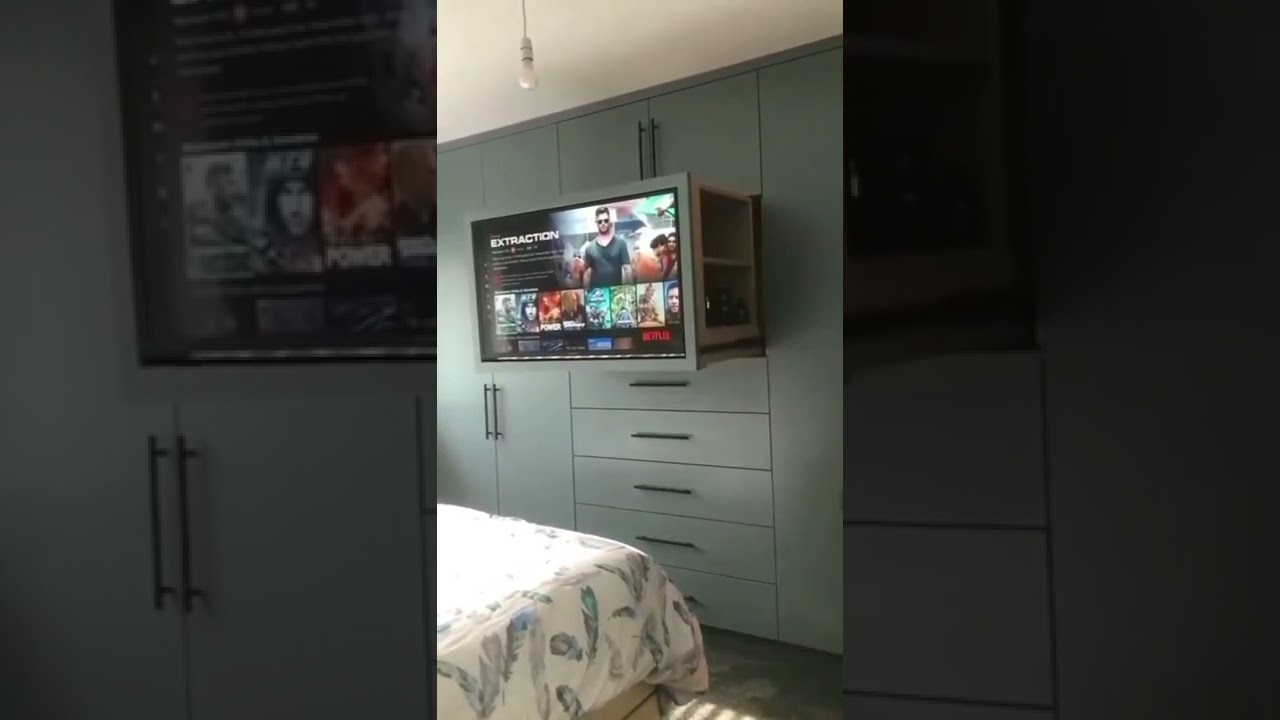 tv fitted in wardrobe #shorts