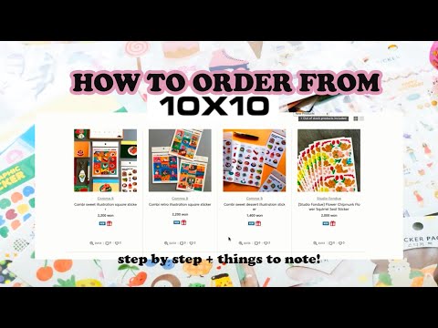 how to make international order on 10X10 website // step by step guide!