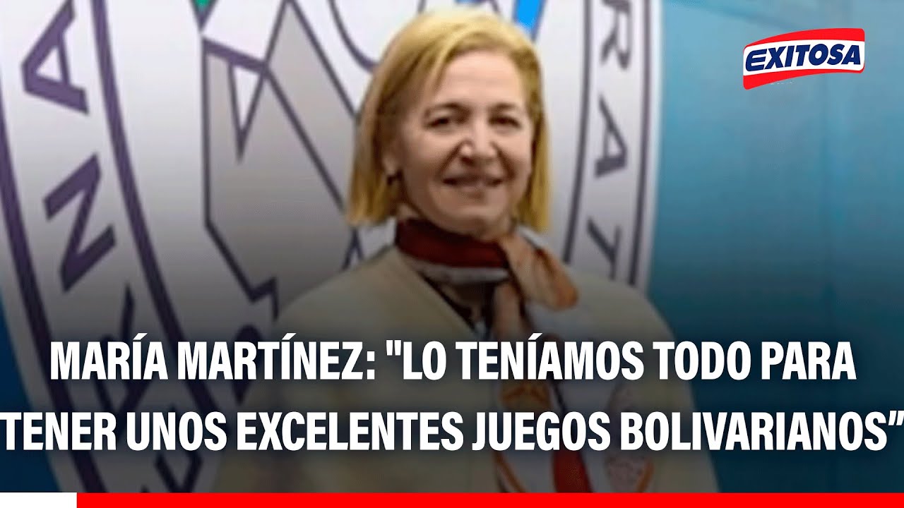 🔴🔵 María Martínez: "Lo teníamos todo para tener unos excelentes Juegos Bolivarianos"