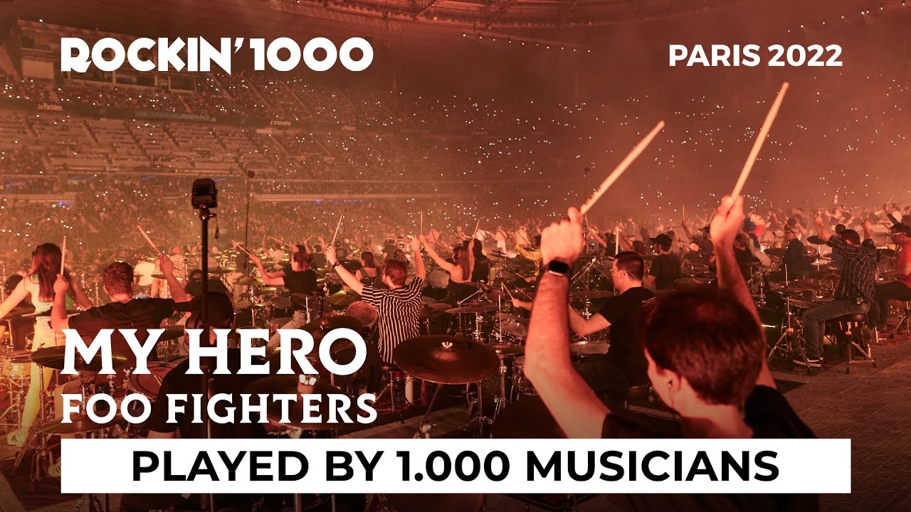 My Hero, Foo Fighters played by 1.000 musicians | Paris 2022 - YouTube