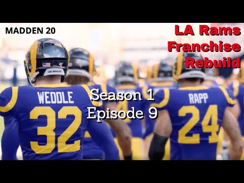 LA Rams Franchise Rebuild: S1 Ep 9 (COMEBACK VS 'HAWKS) | Madden 20