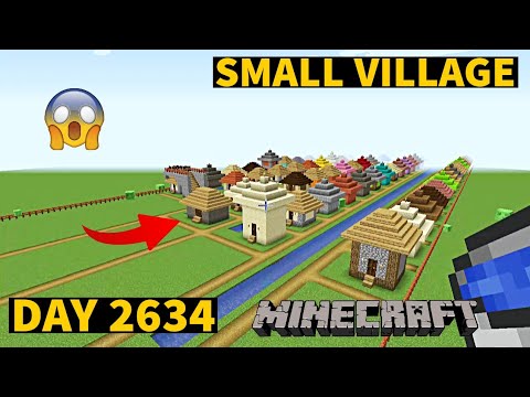 Outrageous: I built a Small Village in Minecraft in ONE DAY!