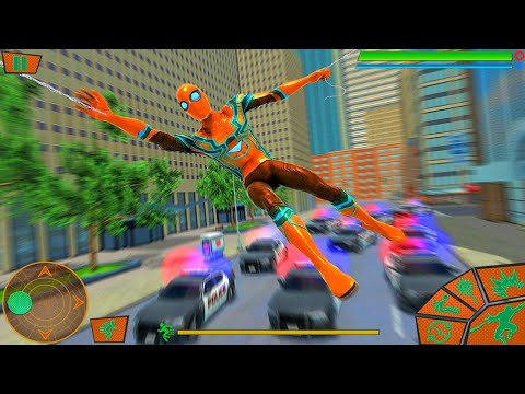 Flying Spider Hero Sim Games | Spider Hero City Rescue - Android GamePlay