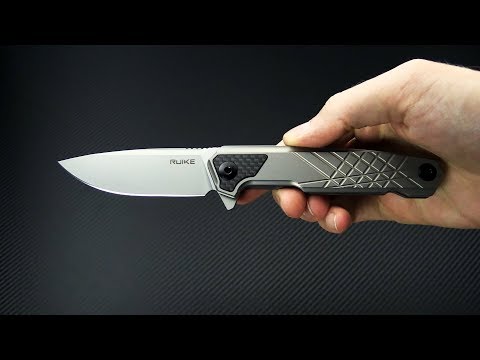 RUIKE M875-TZ Bead Blast N690 Titanium Frame Lock Flipper Knife