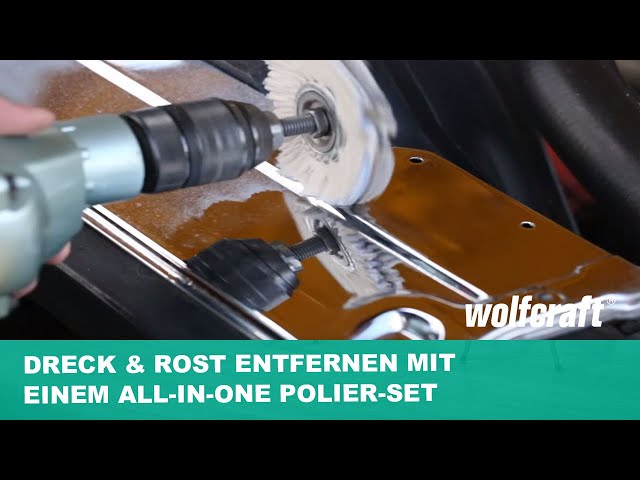 Video Teaser für Dreck & Rost entfernen mit einem All-in-one Polier-Set | wolfcraft