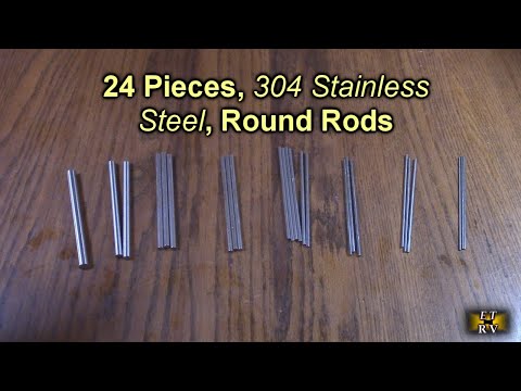 24 Pieces, 304 Stainless Steel, Round Rods - Assorted Diameter 1.5-8 mm all 100 mm Long REVIEW