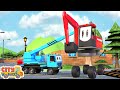 Construction Trucks Show-Tank truck, bulldozer, Roller and Excavator for kids