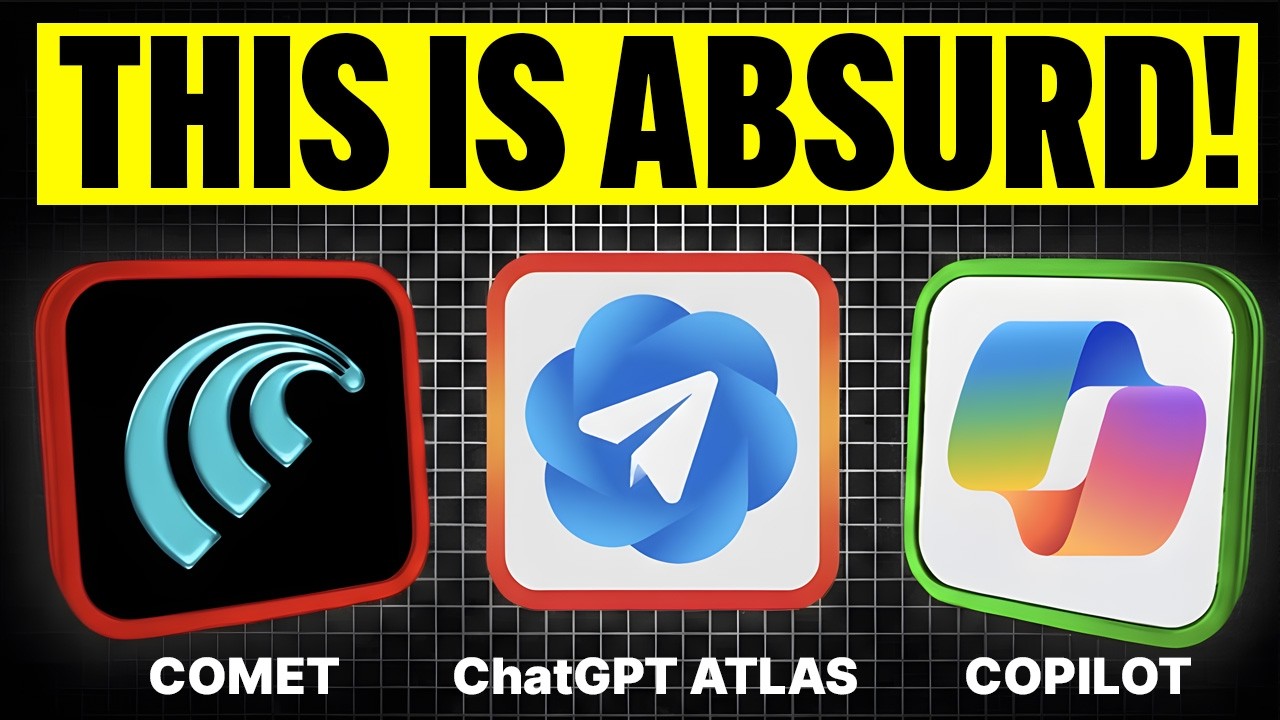 Atlas VS Comet VS Edge: AI Browser Showdown!