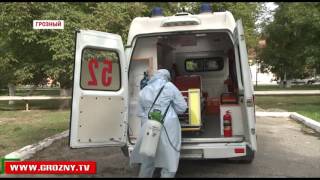 В аэропорту Грозного прошли учения медицинских работников 