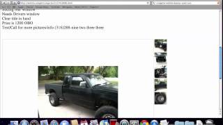 Craigslist Wichita Used Cars for Sale by Private Owner - Popular Trucks and Vans Available