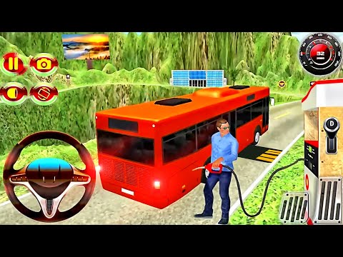 Bus Mountain Drive Simulator 3D 2020 - New Bus OffRoad Transport - Best Android GamePlay #2