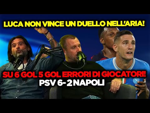 ''PSV vs Napoli 6-2''Cassano e Adani commentano la Sconfinta Pesante di Napoli a Champions