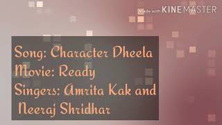 Character Dheela Hai || Lyrics || Ready || English translation