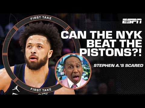 Stephen A. is 'SCARED AS HELL' of the Detroit Pistons 😱 Can the Knicks beat them? | First Take
