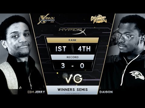 XCS FGC Finals DBFZ - EBM | Jerry Vs. Daigon - Dragon Ball FighterZ Winners Semis