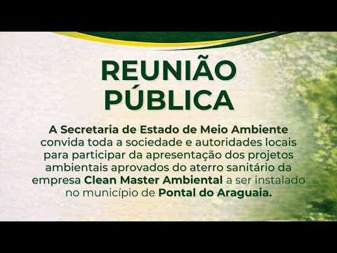 REUNIÃO PÚBLICA - PONTAL DO ARAGUAIA - MT