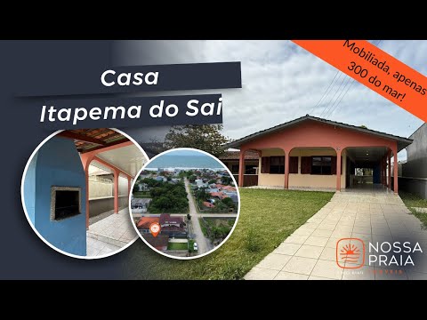 Vídeo - Casa com 3 dormitórios à venda, 120 m² por R$ 575.000,00 - Itapema do Sai - Itapoá/SC - Casa em Itapema do Saí, Itapoá - à venda - Nossa Praia Imóveis