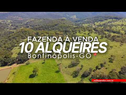 Excelente Fazenda em Bonfinópolis – GO | 10 alqueires (48,4 hectares) #fazenda #fazendaavenda #agro