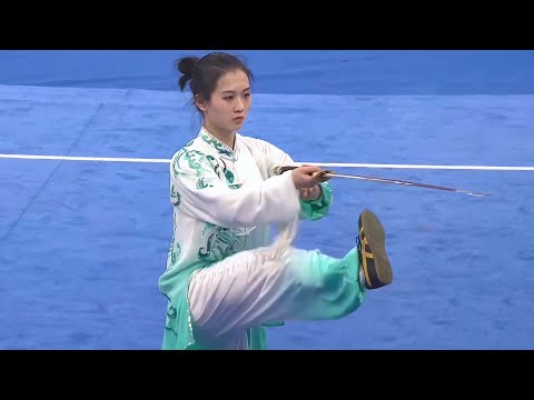 Tong Xin - Taijijian - 14th All China Games - Wushu Taolu