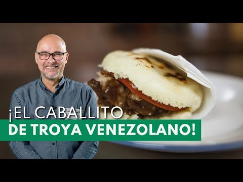La RECETA para el 25 de diciembre o 1ero de enero - Arepas venezolanas rellenas con sobras de pernil