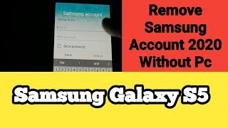 S5 Samsung Account Bypass Latest Method Without PC / Unlock All Samsung Account 2020 /  FRP Bypass