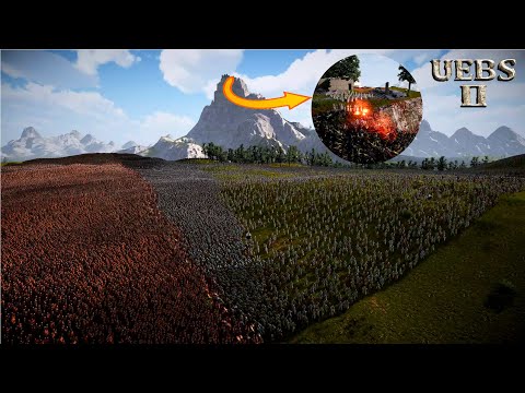CAN 100,000 ROMAN GENERALS RESCUE CLEOPATRAS FROM 3,000,000 MEDIEVALS? | Battle Simulator 2 | UEBS 2