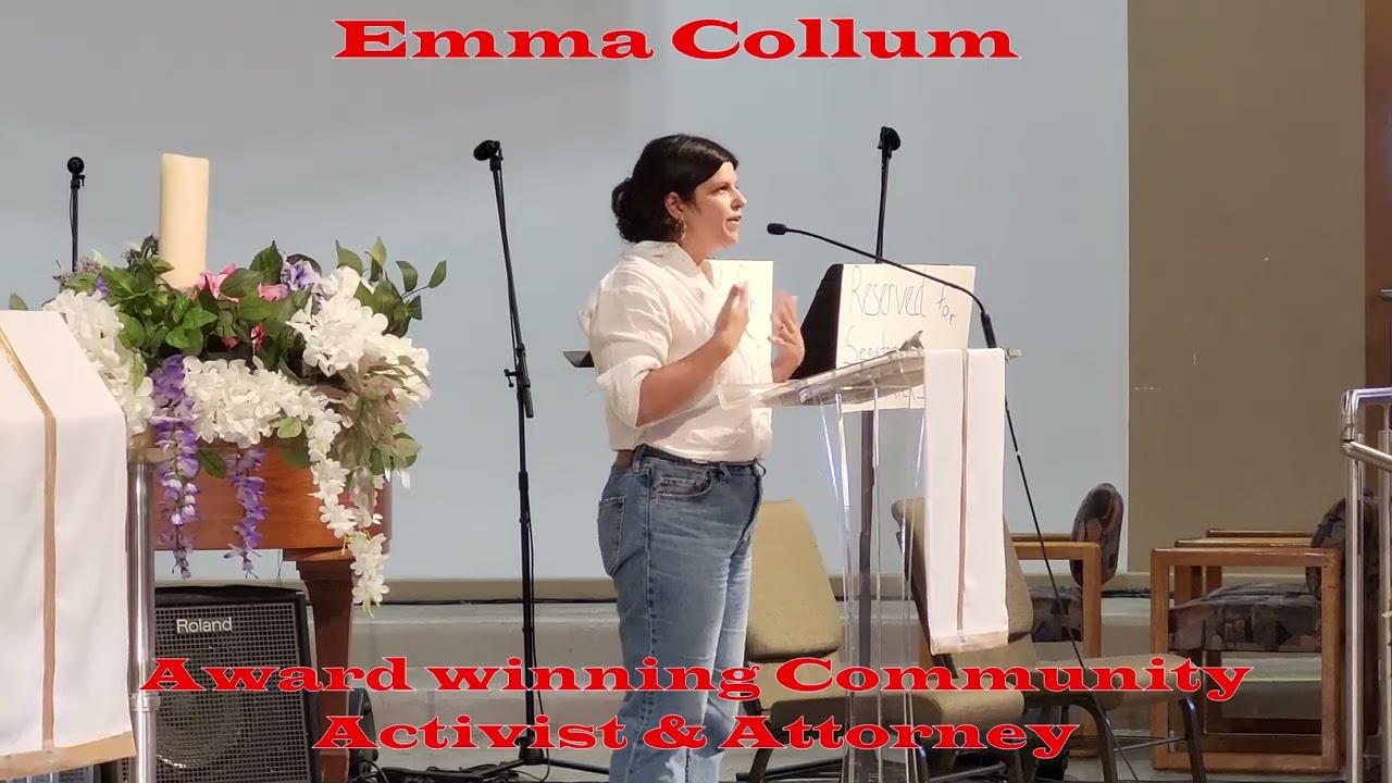 Emma Collum Award Winning Community Activist & Attorney Hope & Action Indivisible