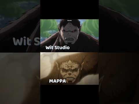 Beast Titan, Wit Studio vs MAPPA #anime #shorts #aot