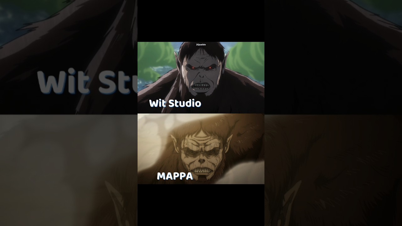 Beast Titan, Wit Studio vs MAPPA #anime #shorts #aot