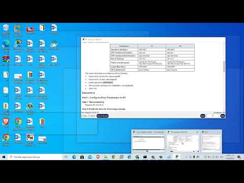 20.2.1 Packet Tracer - Configure and Verify a Site-to-Site IPsec VPN using CLI