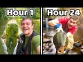 Eating Only What I Catch In The River For 24 Hours