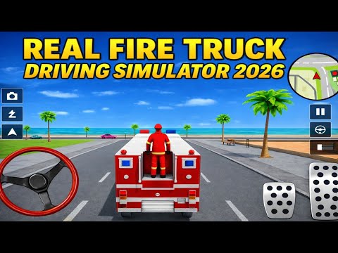 Real Fire Truck Driving Simulator 2026 – New Fire Fighting Fireman’s Daily Job – Android GamePlay #2
