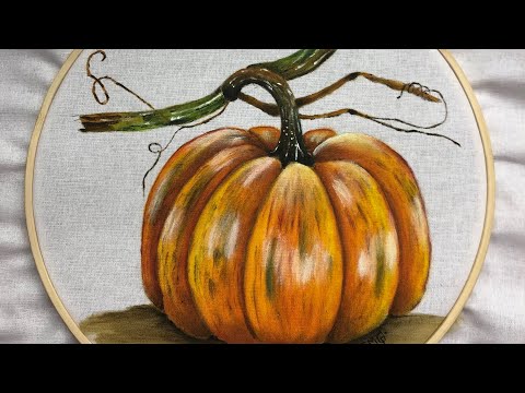 Como pintar abóbora no tecido: parte 2