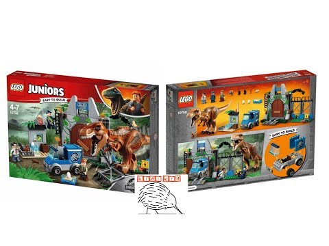 Juniors Jurassic World Lego #10758 T-Rex Breakout - speed build