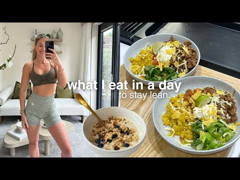 WHAT I EAT IN A DAY TO GET LEANER | easy healthy recipes