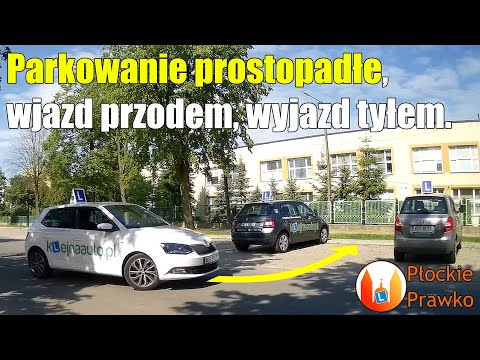 Parkowanie prostopadłe - wjazd przodem, wyjazd tyłem. [Porady egzaminacyjne #4]