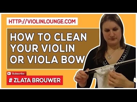 How To Clean Your Violin or Viola Bow