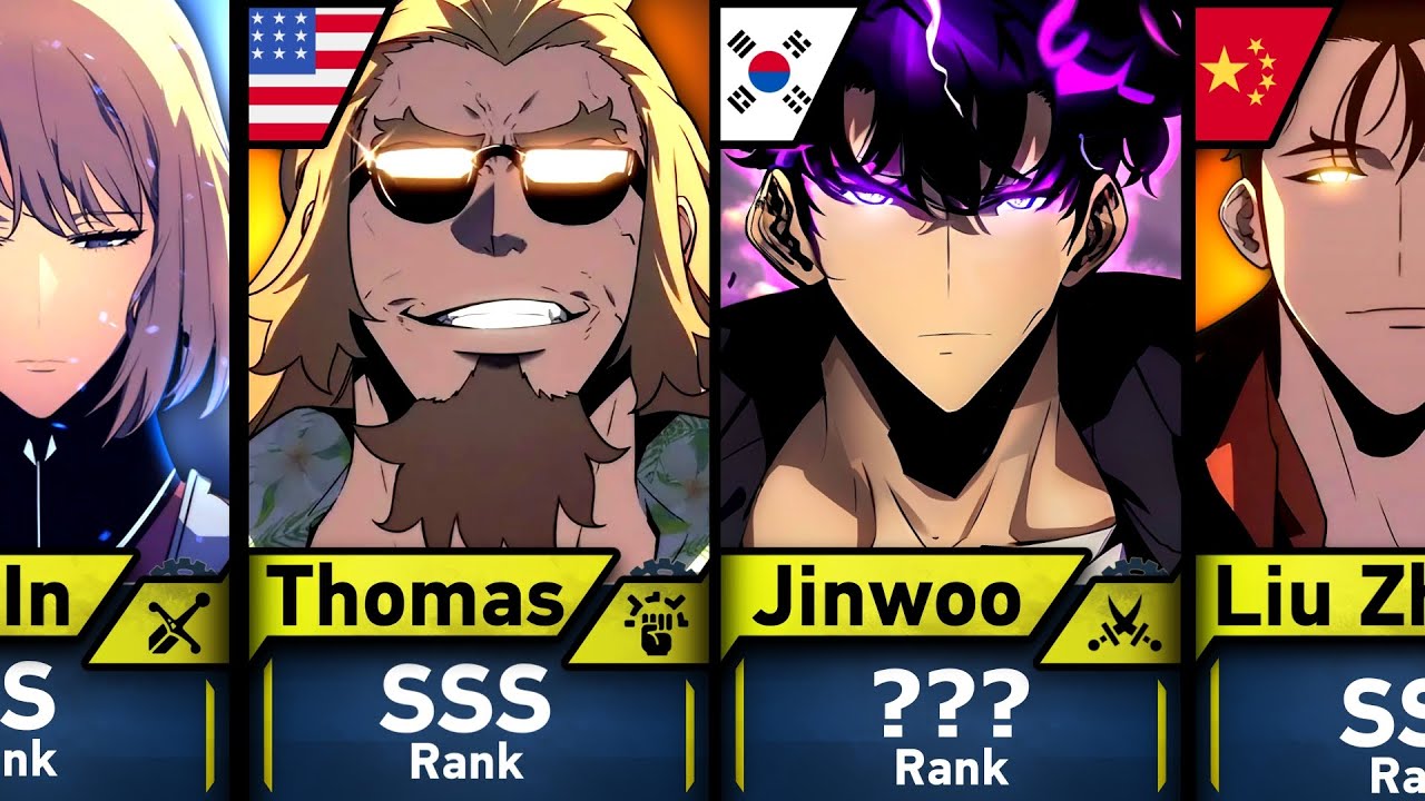 ALL HUNTERS FROM SOLO LEVELING AND THEIR RANKS